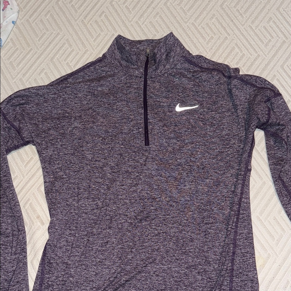 Nike Heathered Purple Long Sleeve Top